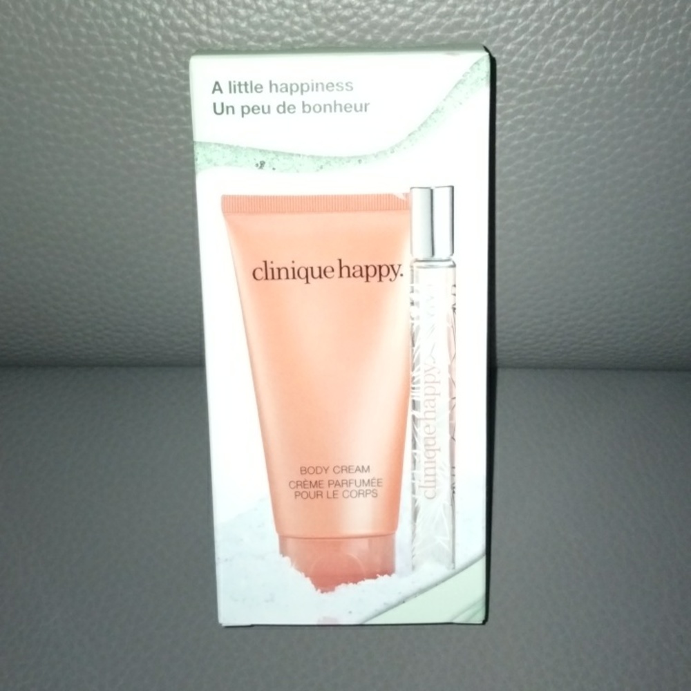 NWT Clinique Happy Duo Body Cream and Perfume Spray